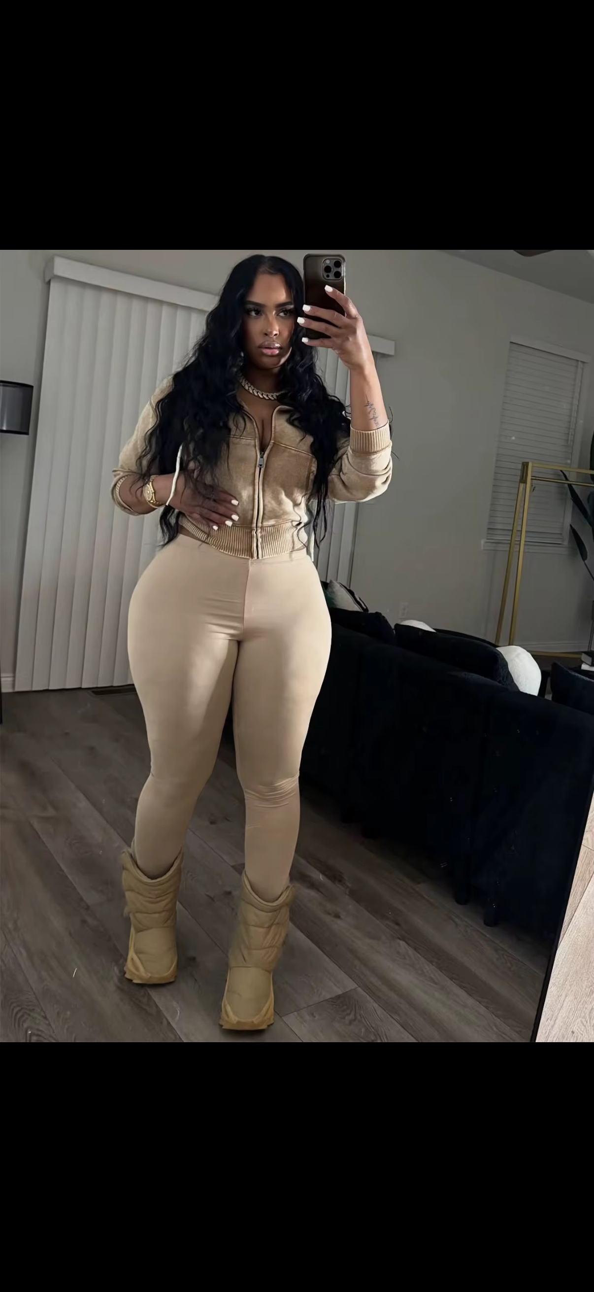 Zipper Jacket Two-Piece Set