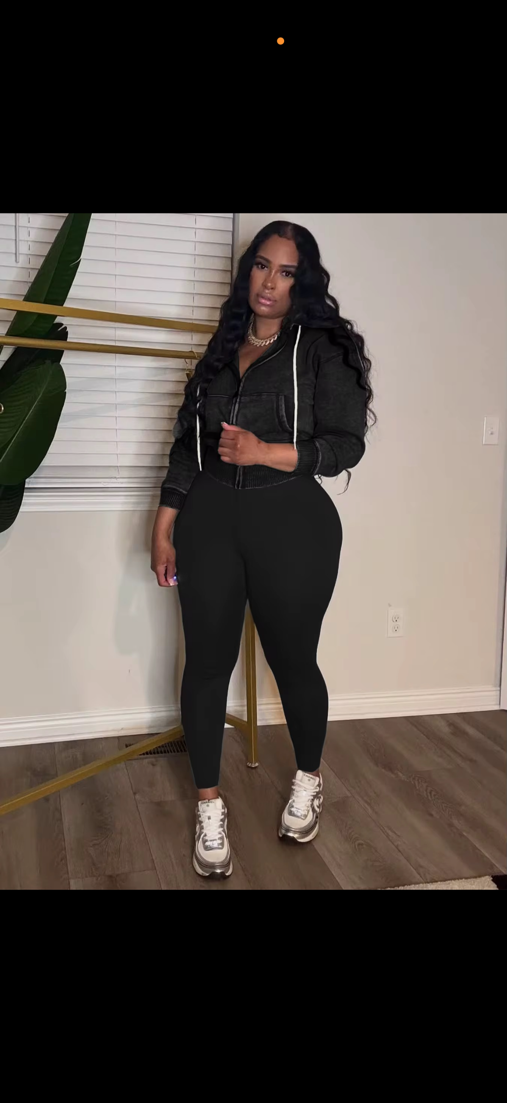 Zipper Jacket Two-Piece Set