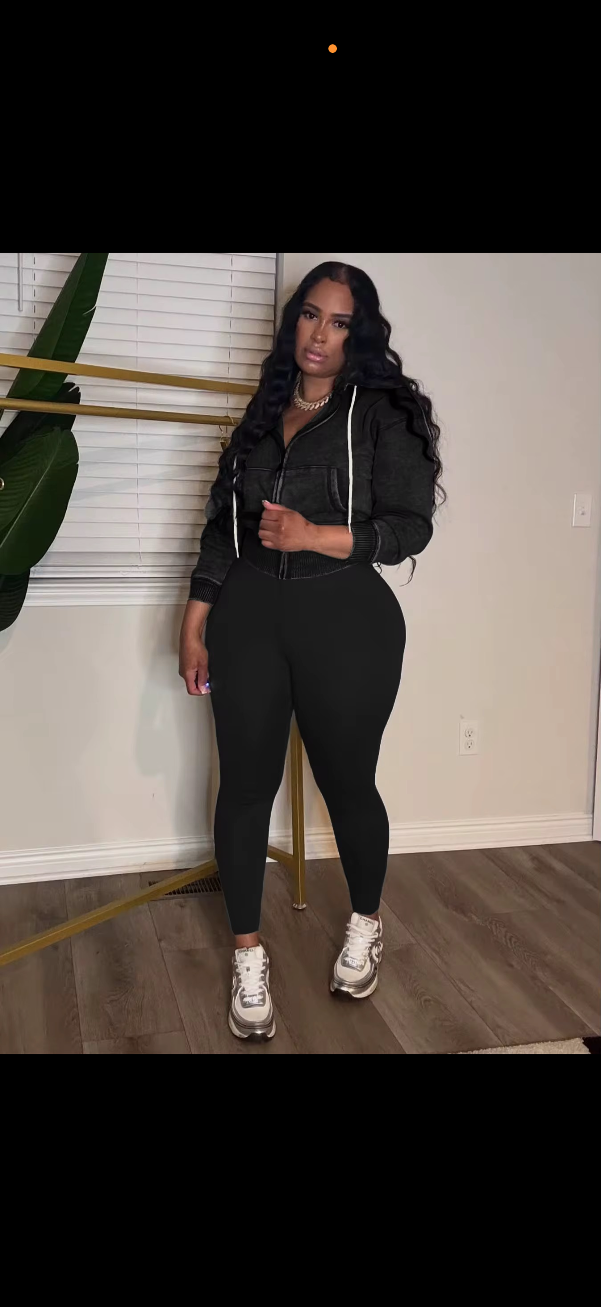 Zipper Jacket Two-Piece Set